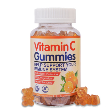 Private Label Hot Sale Health Supplement Immune Support liposomal  Vitamin C Gummies Bear Candy